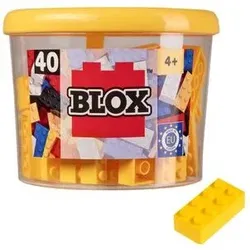 SIMBA 104118857 Blox 40 gelbe 8er Steine in Dose