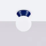 Sollux Zori 1x8 W blau Glas Keramik