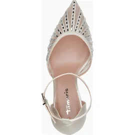 TAMARIS Damen Pumps mit Stilettoabsatz, weiß, 39 EU