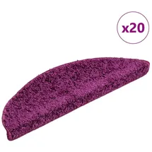 vidaXL Stufenmatte, Stufenmatten 20 Stk. Violett 56x17x3 cm,