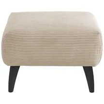 MID.YOU Hocker Colori Beige Cord 66 x 44 x 66 cm Beige