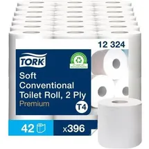 TORK Toilettenpapier Premium 2-lagig 42 Rollen à 396 Blatt