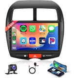 2G+64G Android Autoradio 2 Din für Mitsubishi ASX 1/Citroen C4/Peugeot 4008 mit Apple Carplay Android Auto Navi GPS WIFI 10.1 Zoll Autoradio mit Mirror Link Bluetooth FM/RDS DAB/OBD/SWC Rückfahrkamera