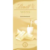 Lindt Schokolade Weiß | 100 g Tafel | Feinschmelzende weiße Schokolade | Schokoladentafel | Schokoladengeschenk