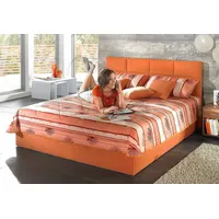 Westfalia Schlafkomfort Polsterbett, mit Bettkasten orange 152 cm x