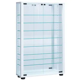VCM Vitrine Lumo 59 x 18 x 91,3 cm Weiß