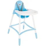 Baby Hochstuhl ab 6 Monate, Kinderhochstuhl mit Tisch Blau