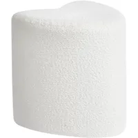 Beliani Pouf SCOTIA Polyester 40 x 44 x 33 cm Weiß