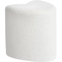 Beliani Pouf SCOTIA Polyester 40 x 44 x 33 cm Weiß