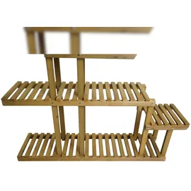 Mendler Pflanzregal HWC-L71 95 x 105 x 25 cm Braun