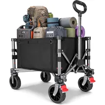 yeaupe pro Bollerwagen Faltbar Klein schwarz