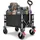 yeaupe pro Bollerwagen Faltbar Klein schwarz