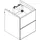 Hansgrohe Waschtischunterschrank 2 Auszüge 48 x 55 x 47,5 cm Schiefergrau Matt/Bronze Struktur