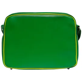 LOGOSHIRT Schultertasche "Air Zaire", Damen, Gr. B/H/T: 40cm x 30cm x 40cm, grün (grün, gelb), Lederimitat, bedruckt, mehrfarbig, Taschen Schultertasche, mit Air Zaire-Frontdruck