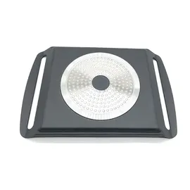 HENDI Grillplatte 39 x 26 cm Aluminium schwarz