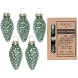 Inge‘s Christmas Decor 16117P045 Christbaumschmuck Spezifisches Weihnachtsornament Glas Grün 12 Stück(e)