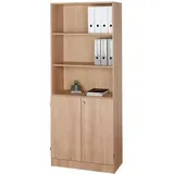 Hammerbacher V6770 Aktenschrank 80 x 42 x 200,4 cm braun