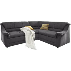 DOMO collection Ecksofa »Lale L-Form«, mit langem Schenkel, wahlweise mit Bettfunktion DOMO collection anthrazit