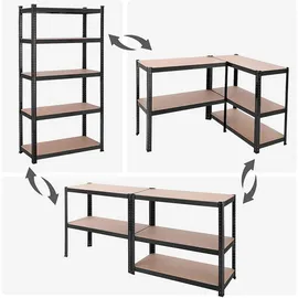 Songmics Schwerlastregal, 2er Set, 180 x 90 x 40 cm, Wohnzimmer, Regale, Bücherregale