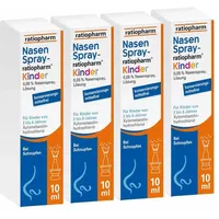 NasenSpray-ratiopharm Kinder 4er Set 4X10 ml Nasenspray