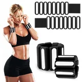BNGXR Verstellbare Handgelenkgewichte, Knöchelgewichte, Set aus 2(0,45 kg), Tragbare Gewichtsmanschetten für Damen und Herren, Handgelenk & Knöchel Gewichte für Yoga, Tanz, Aerobic, Laufen, Gehen