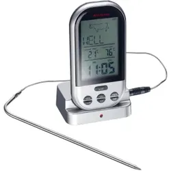 WESTMARK Digitales Funk-Bratenthermometer, Mit einer Vielzahl von voreingestellten Kerntemperaturen, Inkl. 4 Batterien, AAA, 1,5V