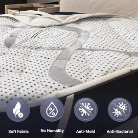 The White Stone Topper 170 x 190 cm H2 Mikrofaser/Leinen