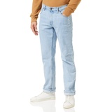 WRANGLER Herren Authentic Straight Jeans, Blau Bleach, 40W / 32L