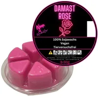WonderWax Duftwachs WonderWax® Duftwachs Kreis 6 pcs Neon (Damastrose), Duftrichtung: Damastrose