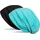 Stylebreaker Wende Beanie Schwarz/Türkis