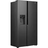 Gorenje NRS917C61BX Side-by-Side (528 l, 1786 mm hoch, Schwarz inox look)