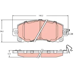 TRW GDB2216 Bremsbelagsatz, Scheibenbremse