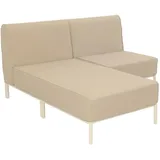Oviala Gartensofa 144 x 153 x 78 cm Beige