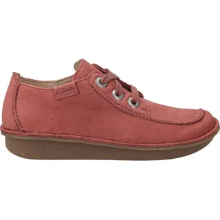 Clarks Schnürschuhe Funny Dream, Rauleder, Rot, Damen - Rot