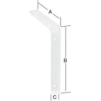 Vormann Konsolstütze L100xT65mm Aluminiumdruckguss,weiß kunststoffbeschichtet