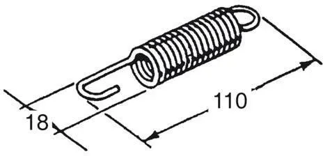 Buzzetti Veer 110x18mm voor middenstandaard