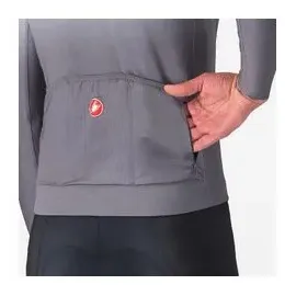 Castelli Herren UPF Longsleeve Trikot (Größe S, grau)