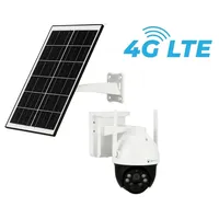LUVISION 4G / LTE PTZ Solar Überwachungskamera 3MP Mobilfunk SIM Karte, Solarpanel mit Akku, Mikrofon, Fernüberwachung via App und PC (Versandrü...