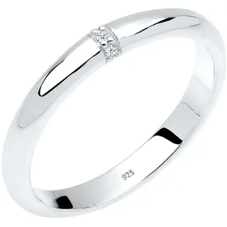 Elli DIAMONDS - Diamant 0.045 ct. Klassik Verlobung 925 Silber Ringe Damen (119.99 € / )