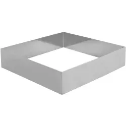 SCHNEIDER Tortenring, quadrat, 200 x 200 mm 155371 , Höhe: 50 mm
