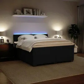 vidaXL Boxspringbett 180 x 200 cm Schwarz