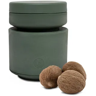 Crushgrind Billund Muskatmühle | Muskatnuss Mühle für Muskatnüsse | Gewürzmühle aus hochwertigen, nachhaltigen Materialien | Muskatreibe (Grün)