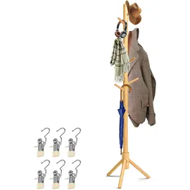 katlkiu Garderobenständer SR0116wnt Kiefer Natur