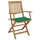 vidaXL Klappbare Gartenstühle 57 x 57 x 91 cm grün 2 St.