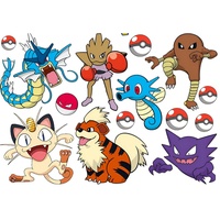 Festivalartikel Kindertattoo Pokemon Kindertattoos Abwaschbar Party Geburtstag Wasserfest Tattoo