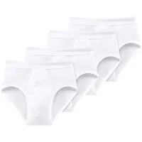 SCHIESSER Slip unifarben weiß 3XL 4er Pack