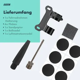 Aaron Pocket One Mini Fahrrad Pumpe - Grau