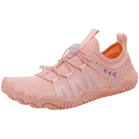 Hike Footwear Barfußschuhe Damen Herren, Lorax Pro Barfußschuhe mit Breiter Zehenbox zum Wandern, Gehen, Gesund & Rutschfest Leichte Atmungsaktive Barfußschuhe Unisex, rose, 37.5 EU - 37.5 EU