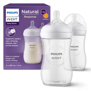 Philips Natural Response - Babyflasche 260ml, mittlere Durchflussrate - SCY903/02