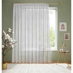 Gardine MY HOME "Bea" Gr. 9, weiß, B:300cm H:245cm, Voile, Polyester, Gardinen, Store